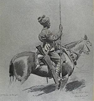 Folio of 24 hand-coloured images - WWI
