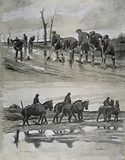 Folio of 24 hand-coloured images - WWI