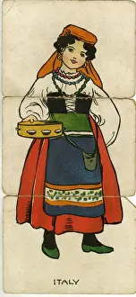 Tambourine Prints: Many Folk Misfitz - Italy - Italian Girl