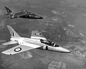 Folland Fo141 Gnat F1 XN326 rear with the first Fo144 Gnat