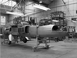 Folland Fo144 Gnat T1 during construction at Hamble