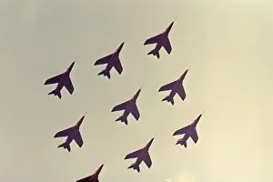 Arrows Prints: Folland Gnat RAF Red Arrows Diamond Nine