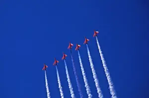 Arrows Prints: Folland Gnats RAF Red Arrows formation Edinburgh 1971
