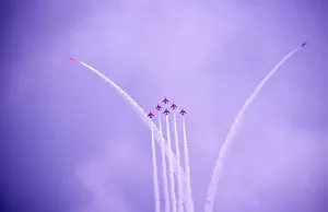 Rafat Prints: Folland Gnats RAF Red Arrows heart 1975