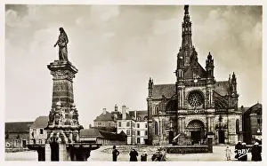 Basilique Prints: Fontaine Miraculeuse - Basilique St Anne d Auray, Morbihan