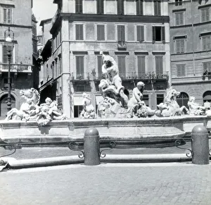 Feature Collection: Fontana del Moro by Gianlorenzo Bernini, Rome, Italy