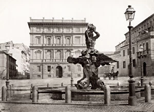 Obelisk Collection: Fontana del Tritone, Triton Fountain, Rome, Italy
