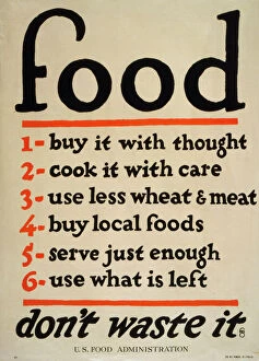 Images Dated 8th May 2012: Food - don t waste it