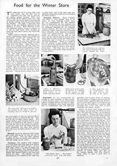 Preserving Prints: Food for the winter store, 1942
