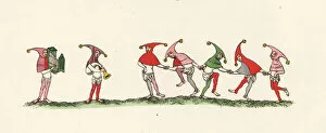 Bagpipes Gallery: Fools dance, 14th century
