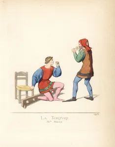 Doublet Gallery: Foot torture method from the 15th century