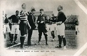 Football Clubs Halifax v Salford, Leeds, Yorkshire