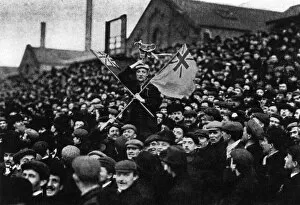 Football: The cup tie crowd at Derby, 1903