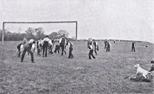 Alton Prints: Football at Lord Mayor Treloar Cripples Home, Alton, Hampsh