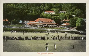 Pavilion Prints: Football match at Nainital hill station, Uttarakhand, India