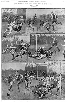 Scene during a football match
