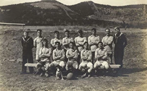 Images Dated 27th November 2018: Football team photo, crew of HMS Diomede