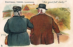 Contented Collection: Football Terms Illustrated - Two good full backs