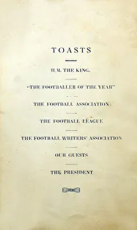 Images Dated 4th June 2020: Football Writers Association - 1st Annual Dinner, held at The Hungaria Restaurant
