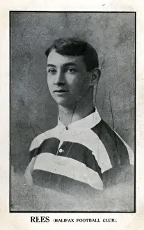 Footballer Rees, Halifax Football Club, Yorkshire