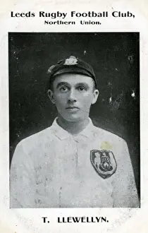Footballer T Llewellyn, Leeds Rugby Football Club, Yorkshire