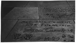 Footprints and autographs, Hollywood, USA