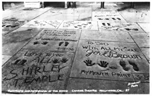 Footprints and autographs, Hollywood, USA