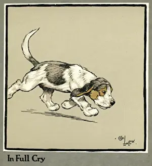Follow Prints: Forager the puppy follows the smell of food
