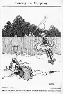 Forcing the Murphies, by W. Heath Robinson
