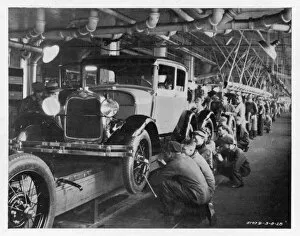 Ford Gallery: Ford Assembly Line 1930
