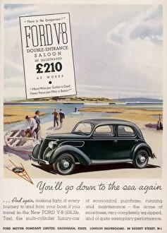 Saloon Collection: Ford V8 advertisement
