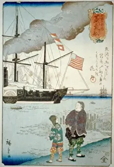 Foreigners ship: steamship