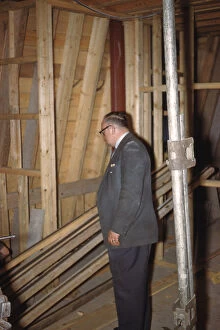The Foreman, Mr Poole, inspects work - No.4 Hamilton Place