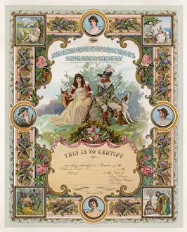 Membership Prints: Foresters Certificate