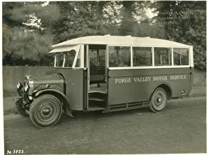 Thornycroft Prints: Forge Valley Motor Service bus