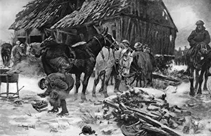 Lucy Prints: At the Forge, WW1 scene by Lucy Kemp-Welch