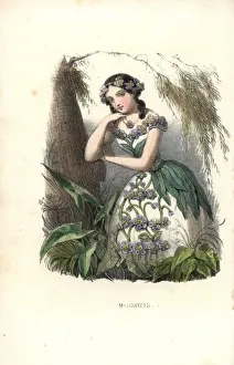 Forgetmenot Prints: Forget me not, Myosotis scorpioides, flower fairy