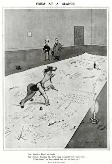 Images Dated 23rd September 2016: Form at a Glance. WW1, H. M. Bateman cartoon