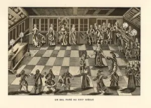 Formal Prints: A formal ball dance in the 17th century