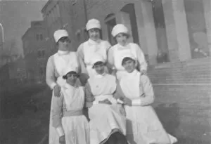 Nursing Gallery: Formal group of nurses outdoors