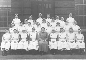 Wellbeing Gallery: Formal group of nurses, probably Manchester