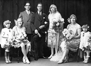 Formal wedding studio photo