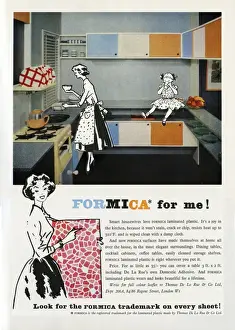 Surfaces Prints: Formica kitchens advertisement