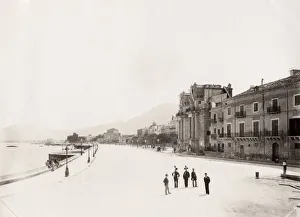 The Foro Italico along the seafront of Palermo, Sicily, Italy