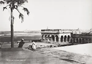 The Fort Agra, with the Taj Mahal in the distance