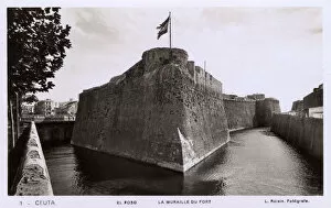 Images Dated 14th February 2018: Fort at Ceuta, Spanish city in Morocco, North Africa