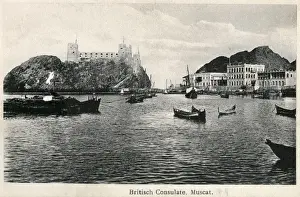 Fort Jalali and the Britis Consulate, Muscat, Oman