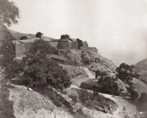 The fort of Nundydroog, or Nandidurga, Mysore state, India