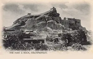Trichinopoly Prints: Fort and Rock, Trichinopoly, Tamil Nadu, India
