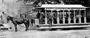 Images Dated 7th March 2017: A Fort Wayne and Elmwood horse-drawn street car in Detroit